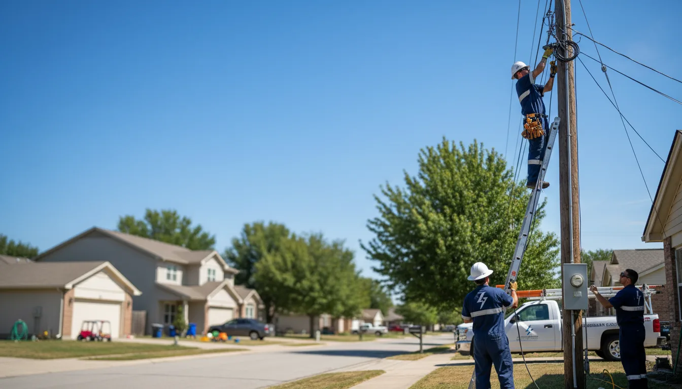 Residential electrician providing installation services in Pekin, IL
